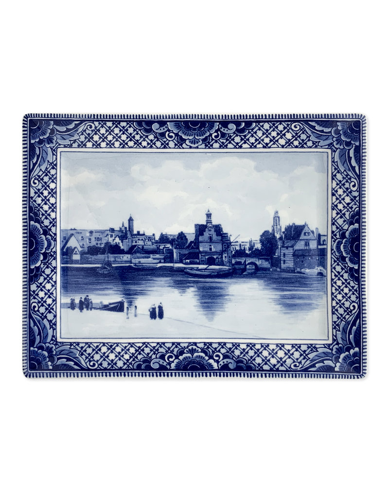 Wall-mounted platter View of Delft