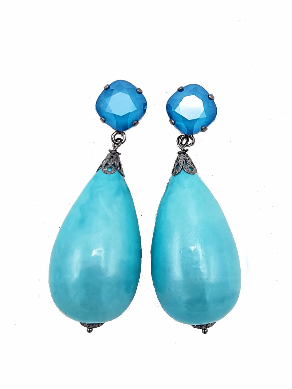 Earrings Papma Aqua- Mauritshuis Museumshop - Mauritshuis webshop