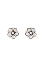 Oorbellen steker bloem Sterling zilver