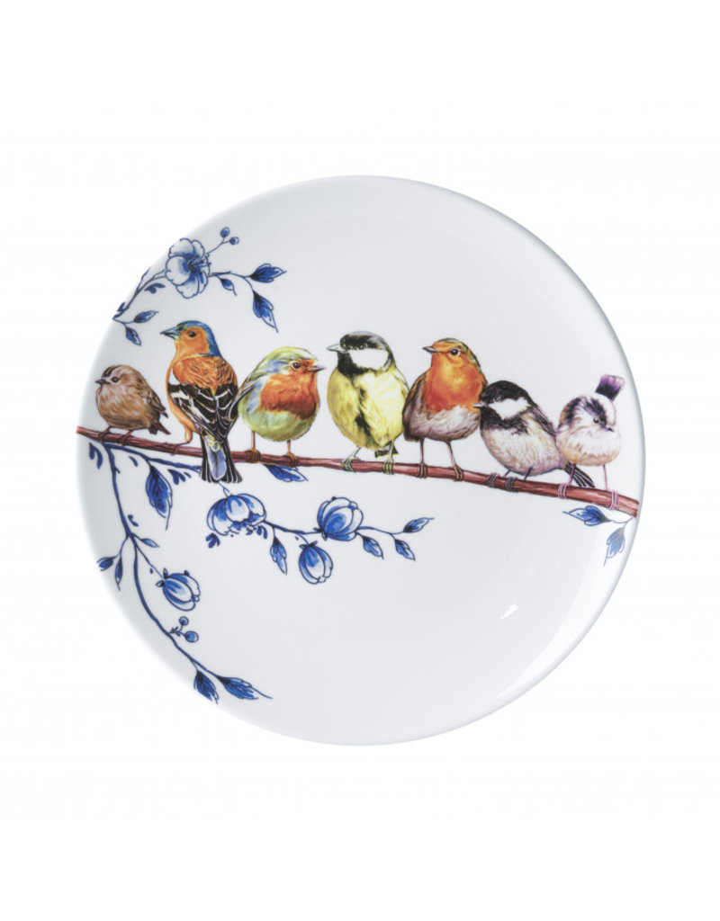 Wall plate forest birds