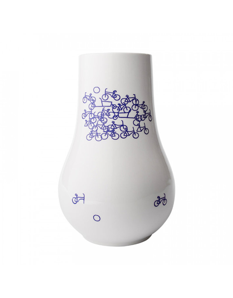 Vase  Bicycle Delft blue No1