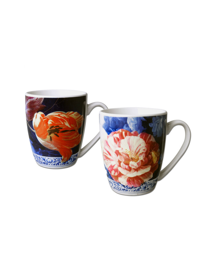 Mug Flowers set De Heem and Mignon