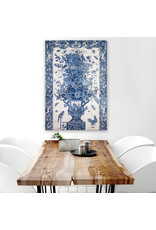 Tegeltableau Sommelsdijk Delfts Blauw 80 x 120 cm - losse tegels