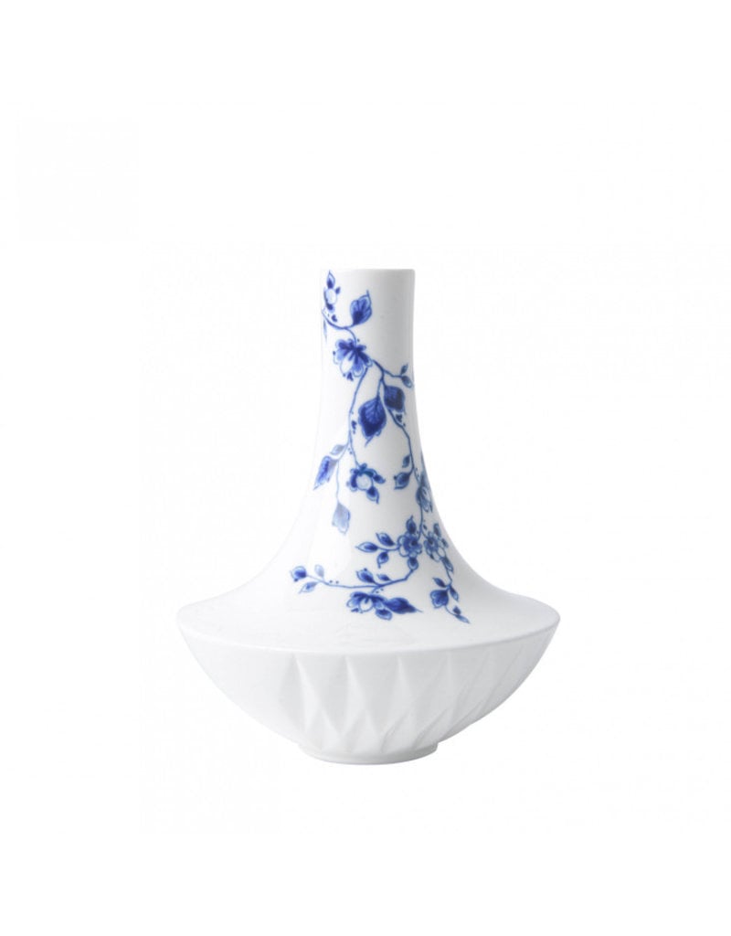 Vase blauw vouw