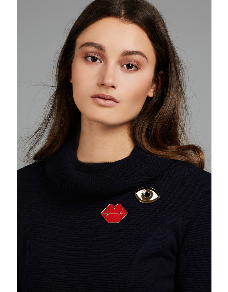Brooch Mouth Eye