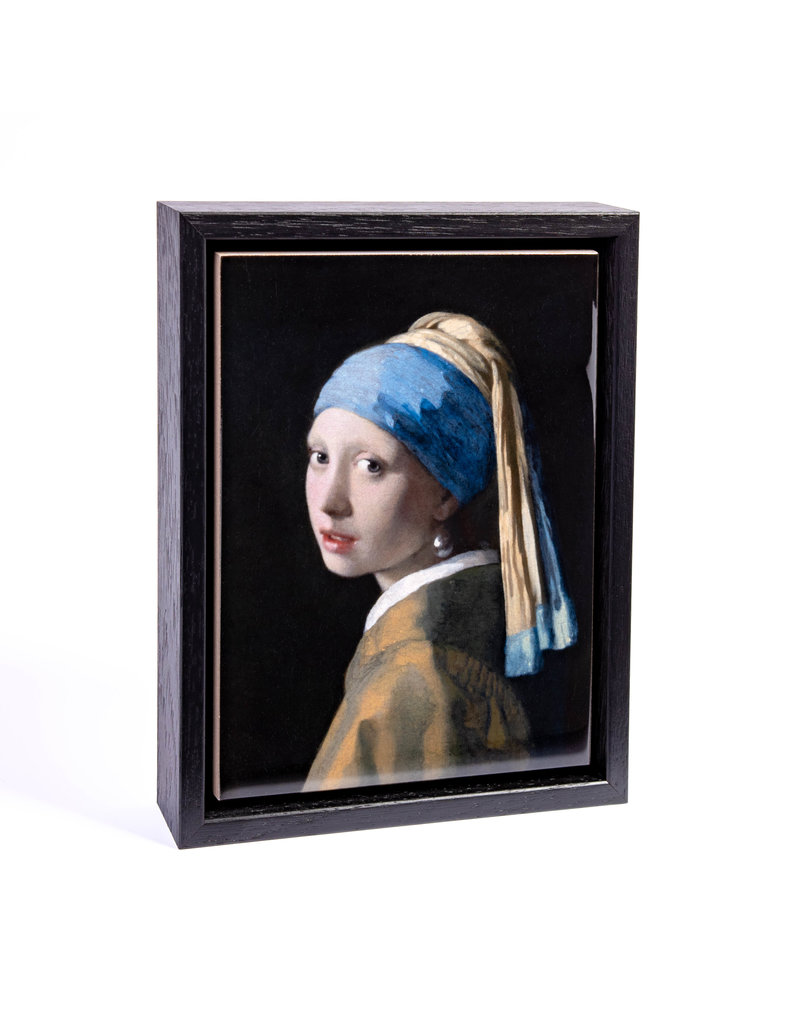 Tile with frame Girl with a pearl earring