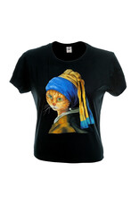 T-shirt kat Vermeer Dames S