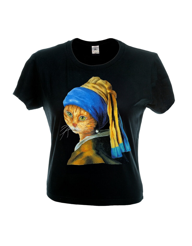 T-shirt kat Vermeer Dames M