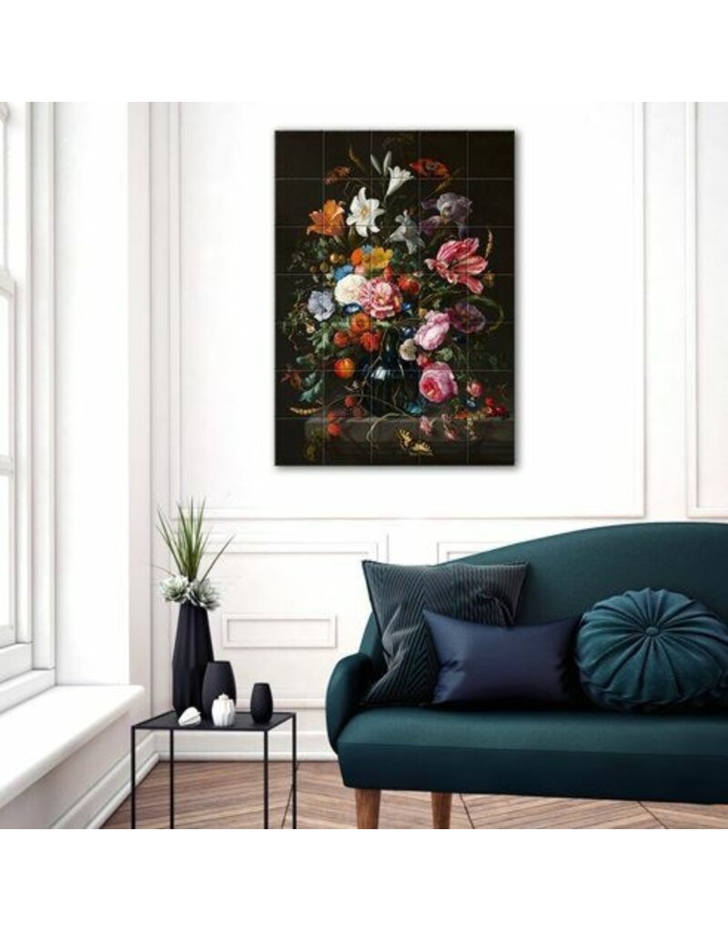 Tegeltableau De Heem 97 x 140 cm (117 tegeltjes)