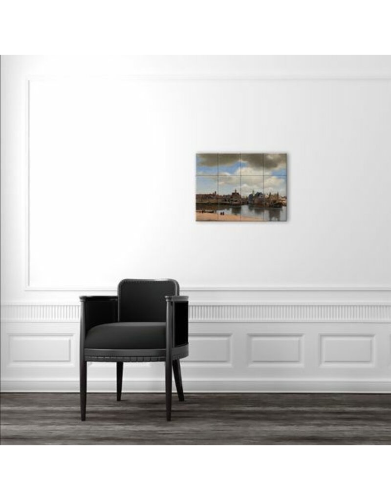 Tile tableau View of Delft 33 x 44 cm (12 tiles)