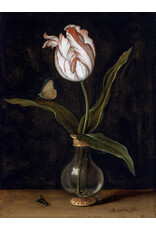 Poster Vase with a single tulip Balthasar van der Ast