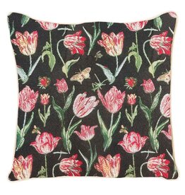 Cushion cover Tulip Black - Jacob Marrel