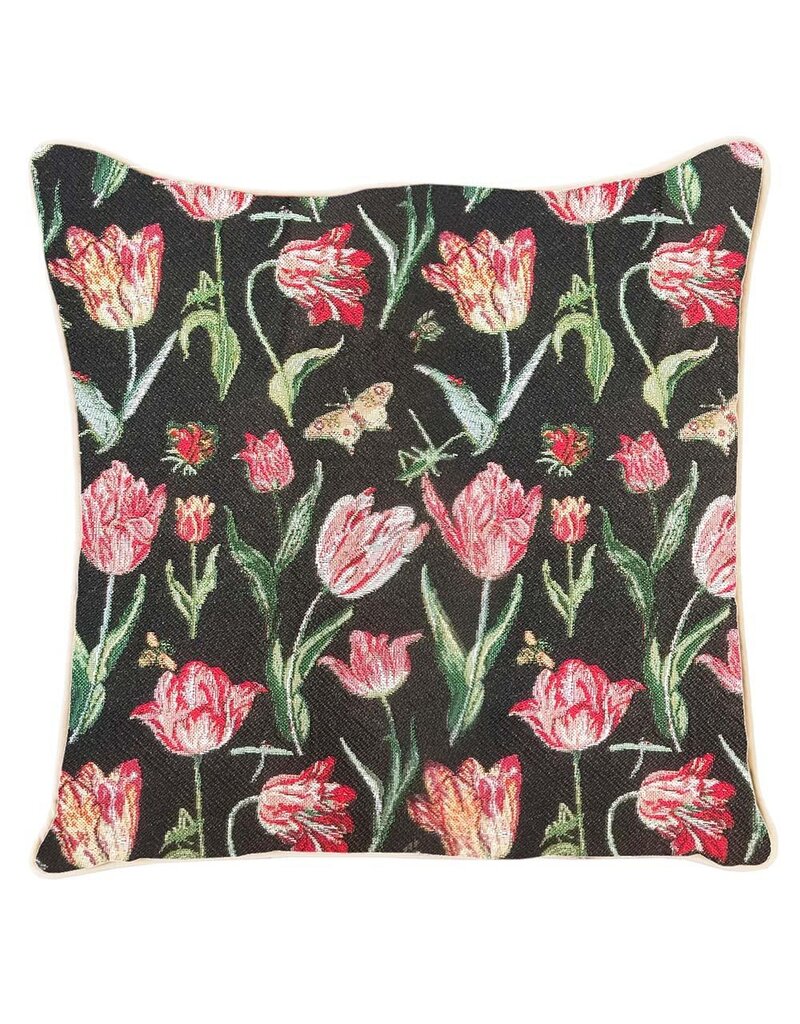 Kussenhoes Tulp Zwart - Jacob Marrel 45 x 45 cm
