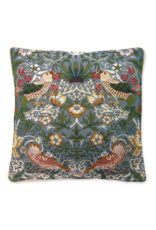 Kussenhoes Strawberry thief grijs William Morris 45 x 45 cm