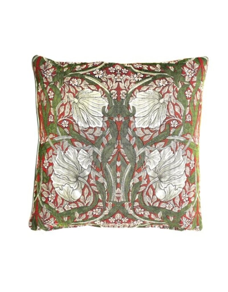 Cushion cover Pimpernel en Thyme – red – William Morris
