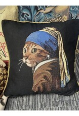 Kussenhoes Kat met de parel