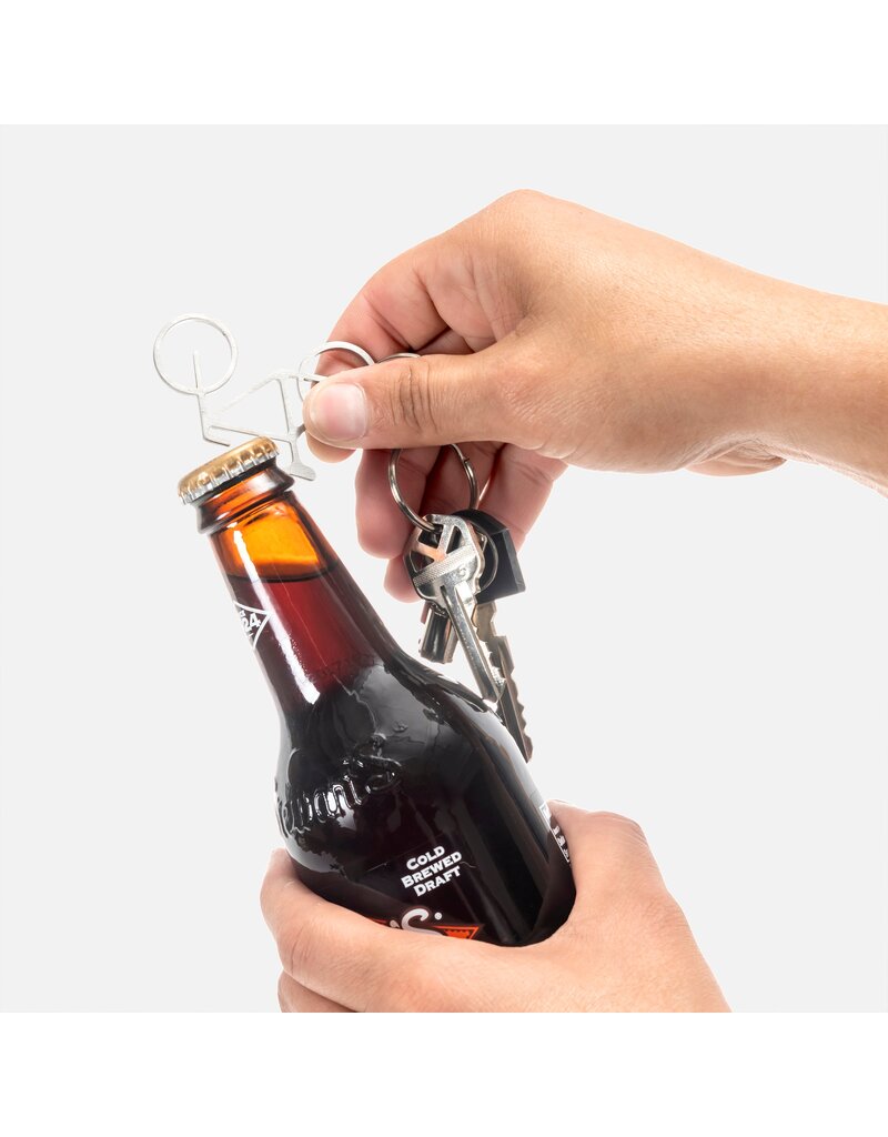 Sleutelhanger fiets en flesopener
