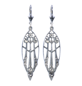Earrings Sterling Silver Art Nouveau