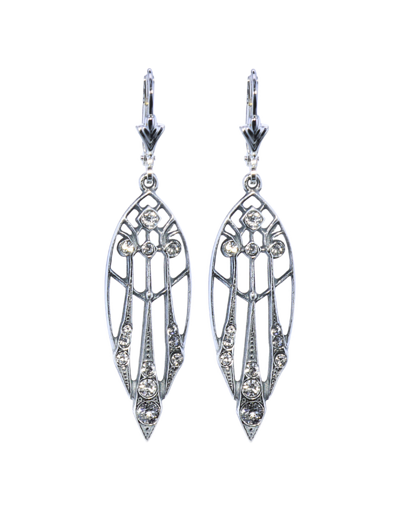 Oorbellen Art Nouveau Sterling Zilver