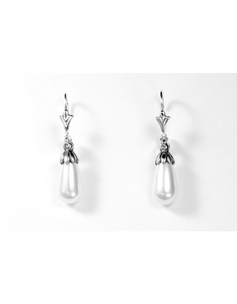 Earrings Sterling Silver Art Nouveau