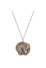 Ketting Tiny Baby Olifant - Keramiek - Sterling zilver