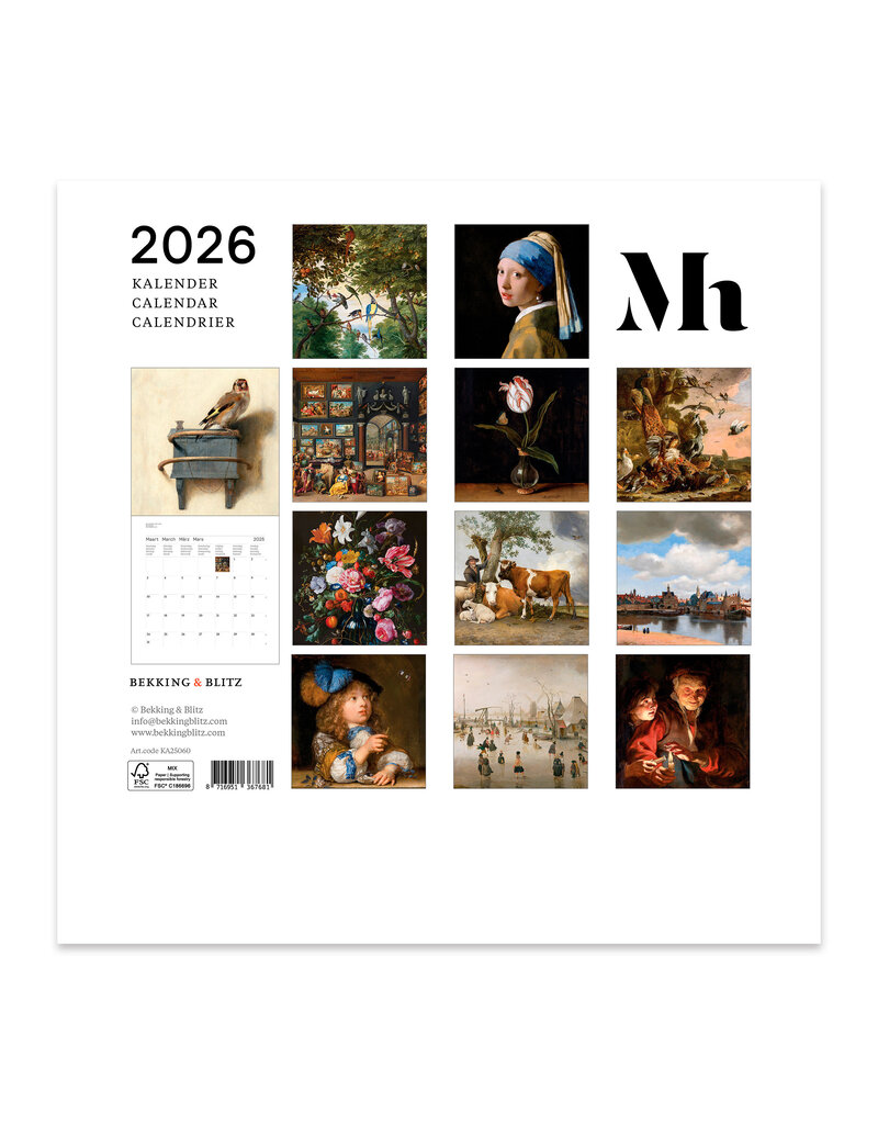 Mauritshuis Kalender 2026