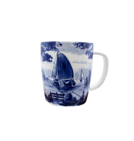 Delfts blue mug Dutch Landscape