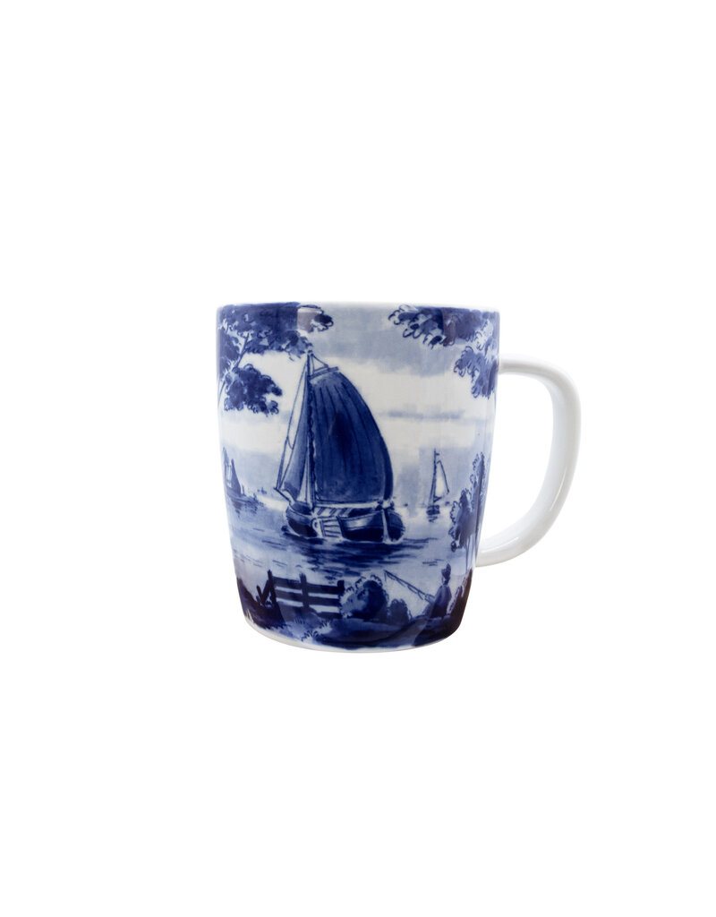 Delfts blue mug Dutch Landscape