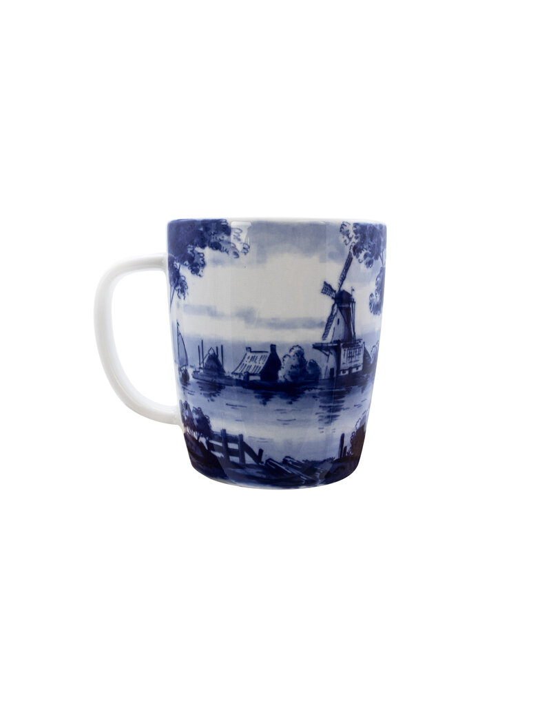 Delfts blue mug Dutch Landscape