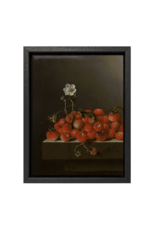 Tile with frame Strawberries