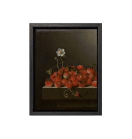 Tile with frame Strawberries