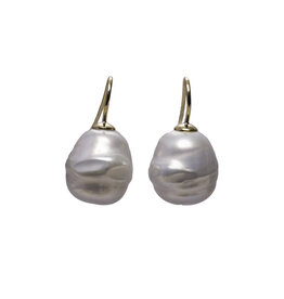 Baroque Earrings Anthracite (Medium)