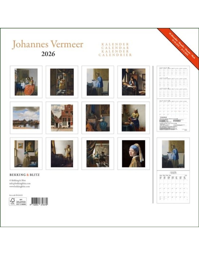 Mauritshuis Kalender 2026