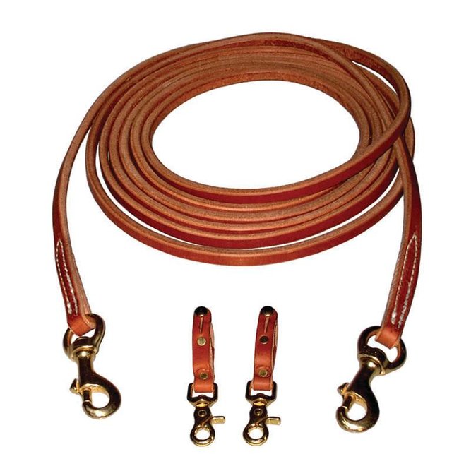 Berlin custom leather Draw reins