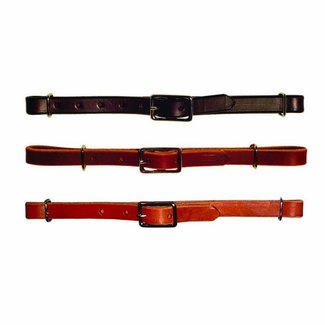 Berlin custom leather Straight Leather Curb Strap