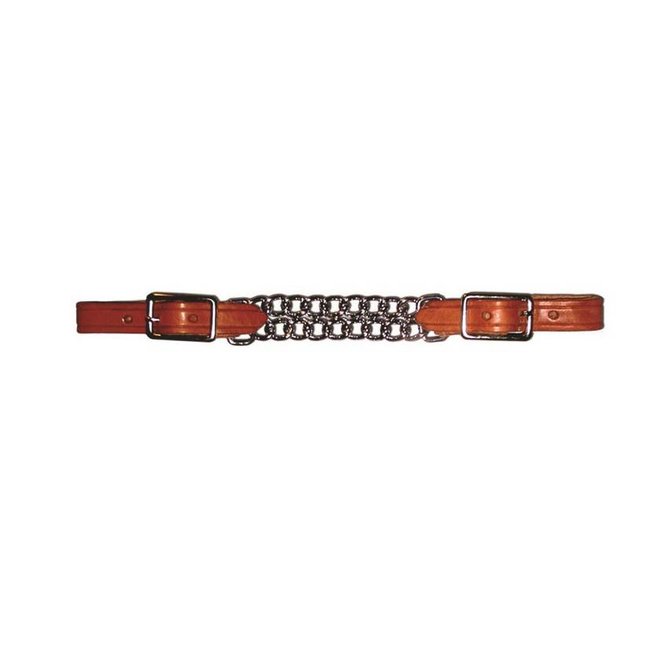 Berlin custom leather Curb Double Chain