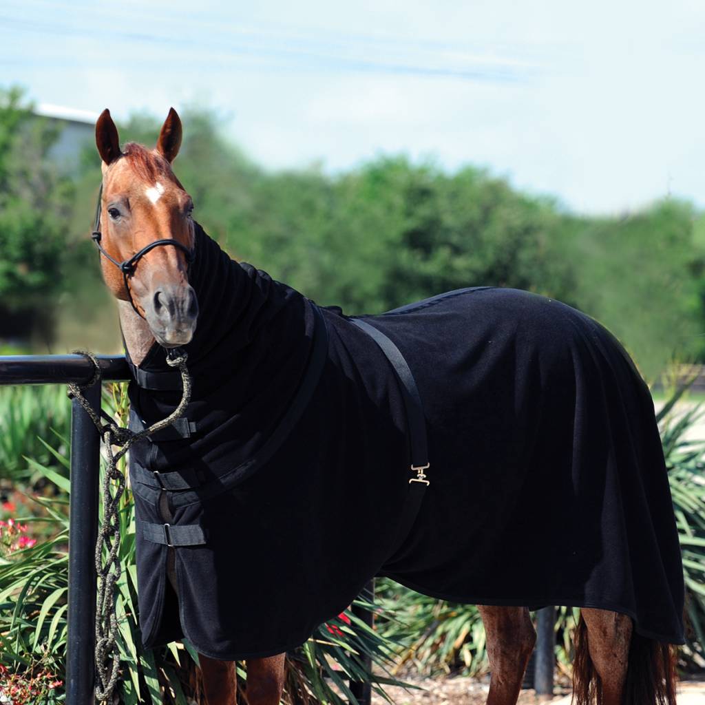 Polar fleece cooler Black EUROHORSE western riding supplies