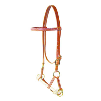 Berlin custom leather Double Rope Sidepull