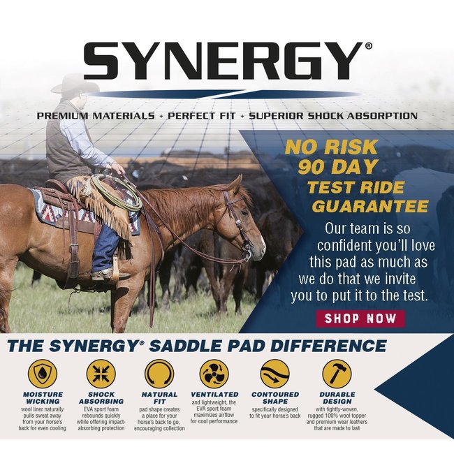 Synergy Synergy Contoured Performance Western Saddle Pad