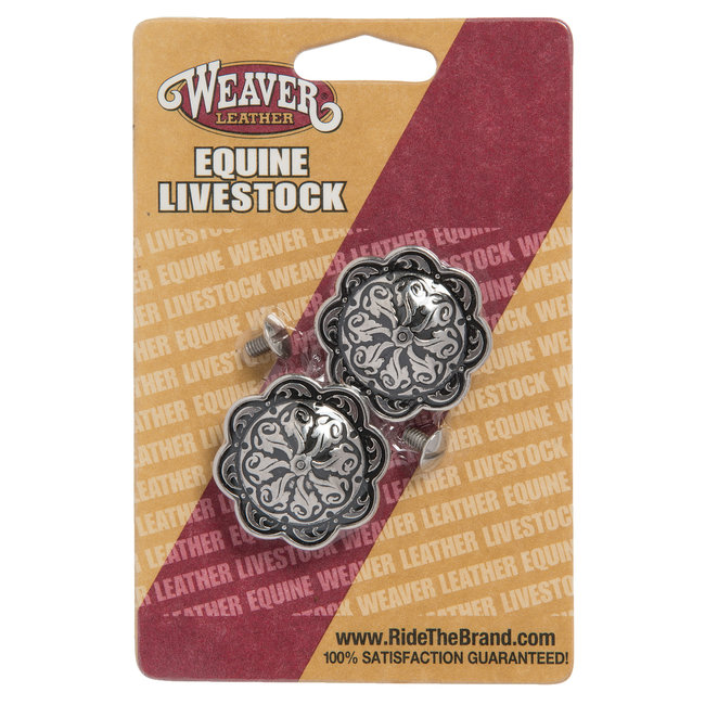 Weaver Leather Horse Shoe Brand Conchos with Post