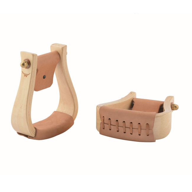 Western Rawhide Light Wooden Visalia Beugels