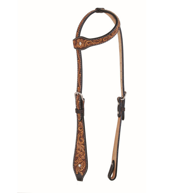 Jim Taylor (by Western Rawhide) Floral Tear Drop Headstall by Jim Taylor
