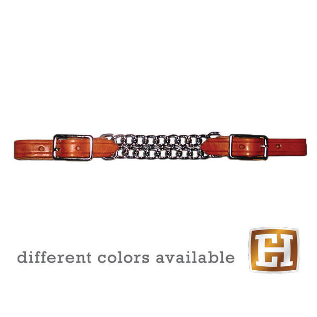 Berlin custom leather Curb dubbele kinketting