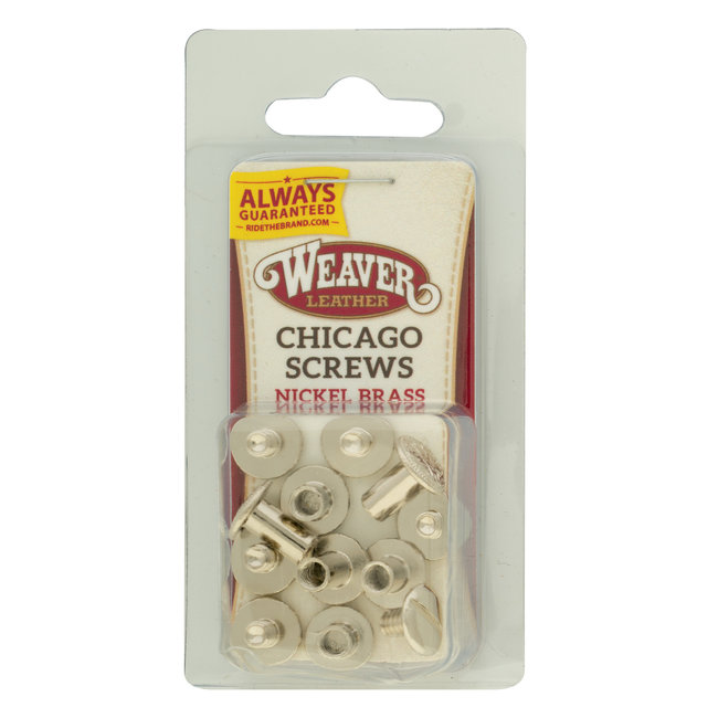 Weaver Leather Chicago screws  (per zakje)