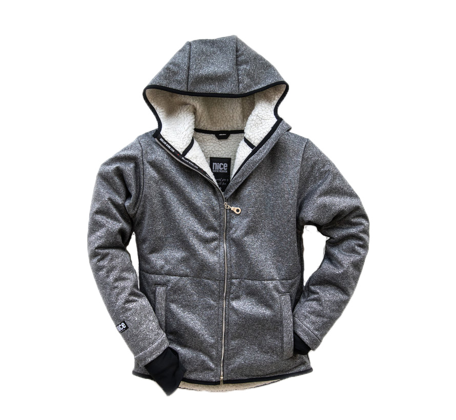nicce grey moletom com capuz