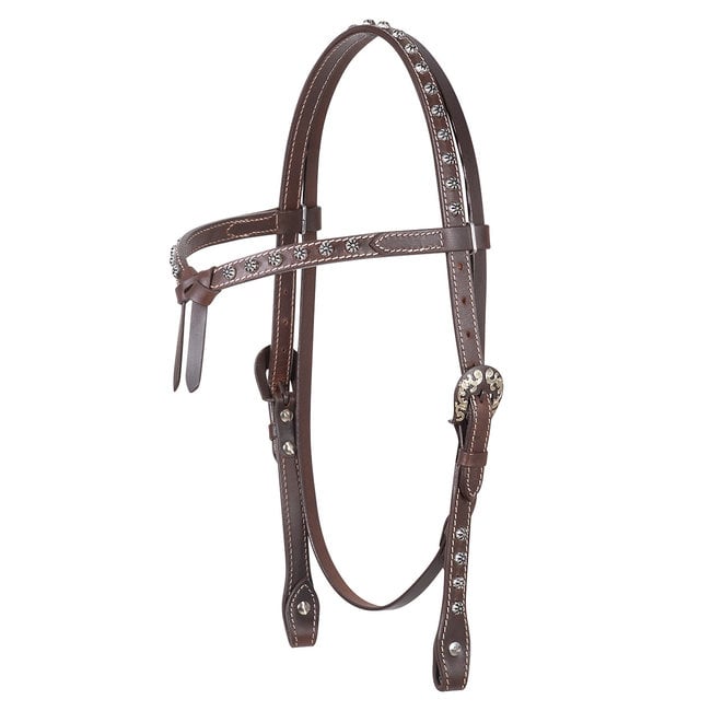 Cashel Antiqued Dotted Headstall