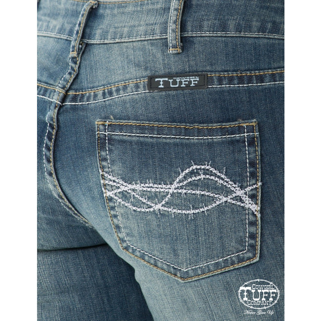 Cowgirl Tuff  "Do not Fence Me In" washed jeans