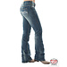 Cowgirl Tuff washed Jeans "Do not Fence Me In"