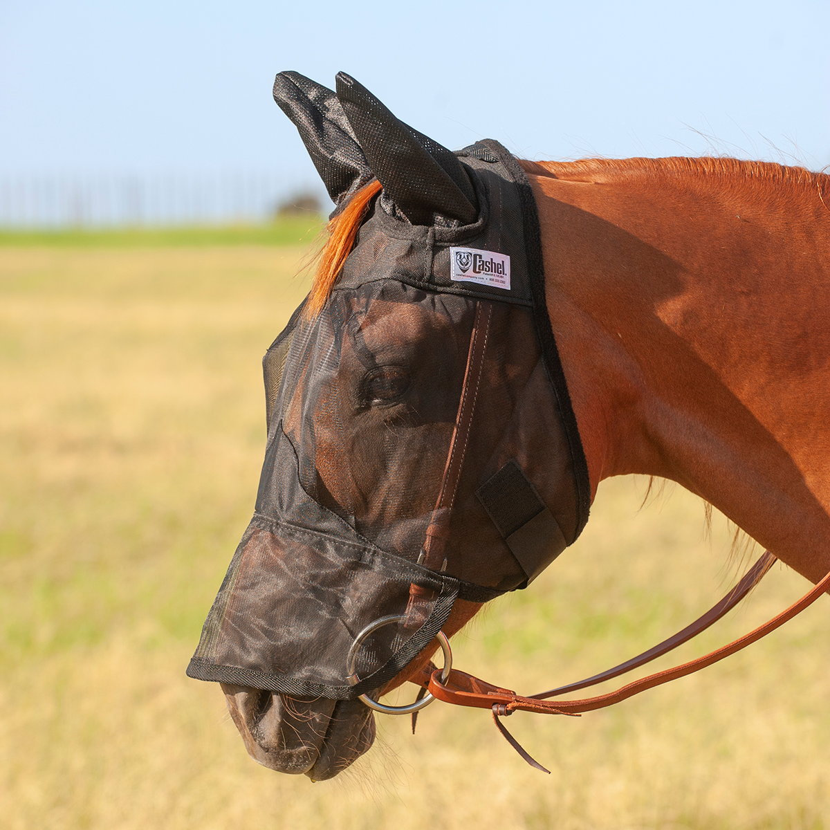 Cashel Quiet Ride Fly Mask Mit Ohren- Und Nasenschutz Warmblut