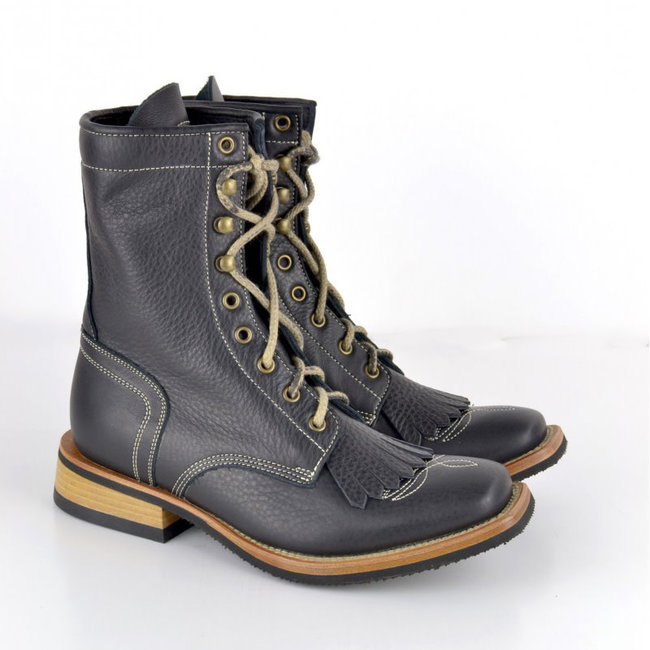 Secchiari Buffalo Nero Lacer Boots